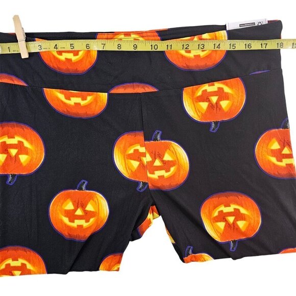 No Boundaries Halloween Jack O Lantern Sueded Ankle Leggings – Small or XXXL - Picture 5 of 16
